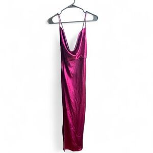 Lioness Fuchsia Midi Slip Dress
